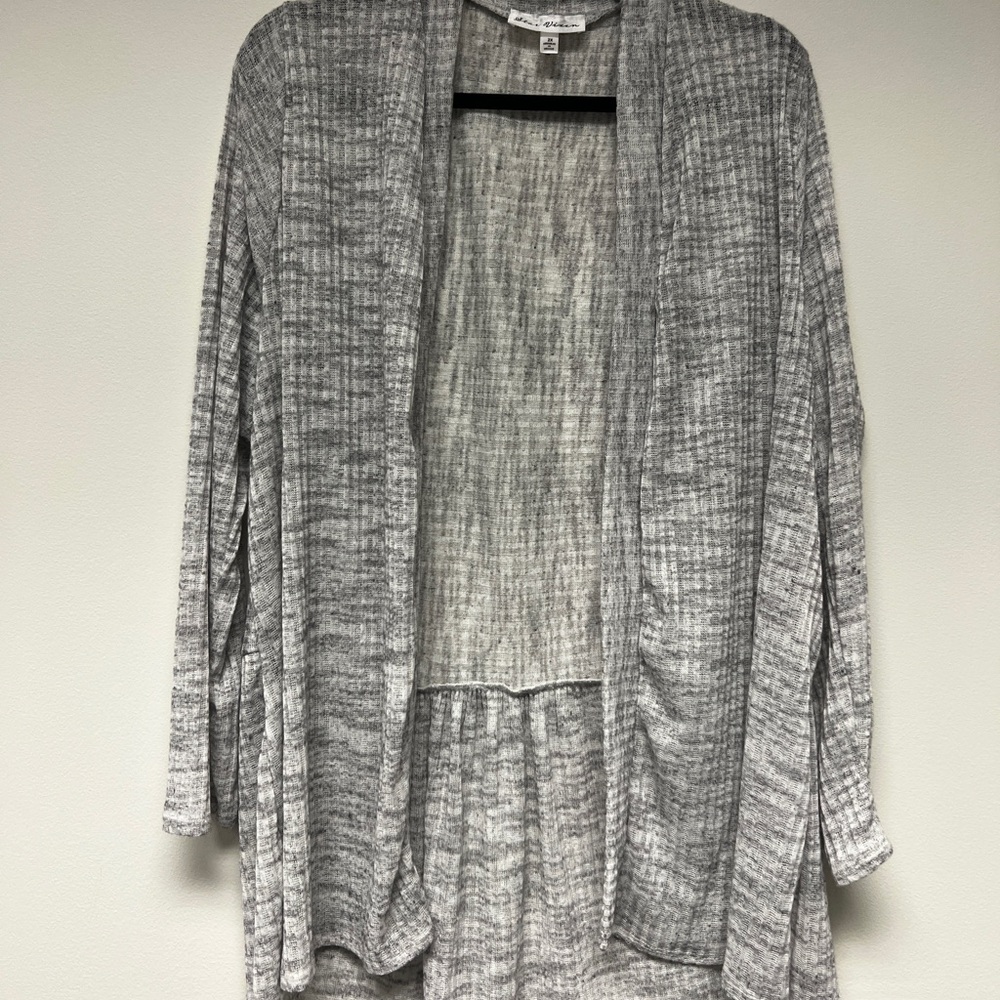 Star Vixen Heathered Gray Cardigan
